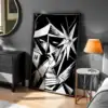 Karmaşık Geometrik Şekiller Soyut Çizim Dekoratif Tablo