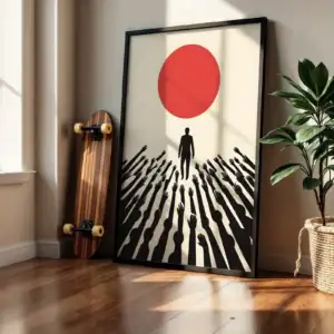 Alternative view of Kollar ve Çığlık Soyut Tasarım Dekoratif Tablo