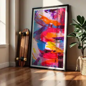 Alternative view of Kozmik Ufuklar Renkli Dekoratif Tablo