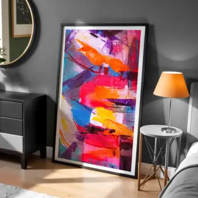 Kozmik Ufuklar Renkli Dekoratif Tablo