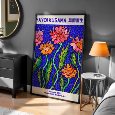 Kusama Yayoi Çiçekler 2002 Dekoratif Tablo