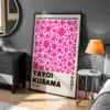 Kusama Yayoi Pembe Dekoratif Tablo