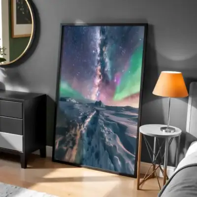 Kuzey Işıkları 3 Dekoratif Tablo