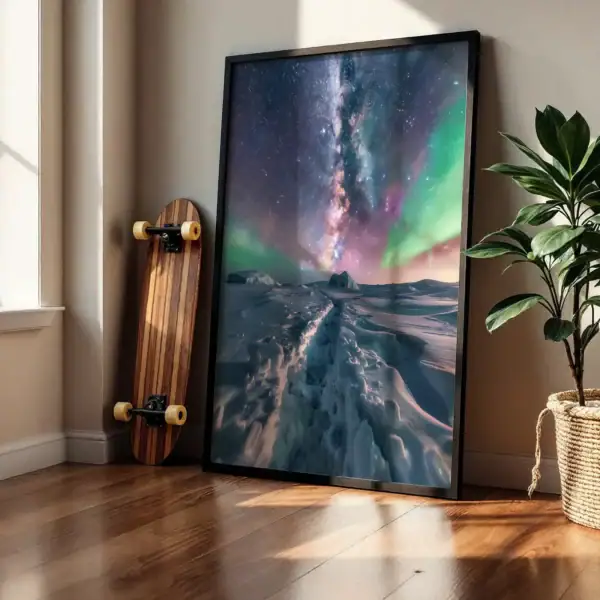 Alternative view of Kuzey Işıkları 3 Dekoratif Tablo