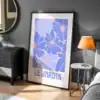 Le Jardin Çiçek Deseni Dekoratif Tablo