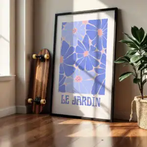 Alternative view of Le Jardin Çiçek Deseni Dekoratif Tablo