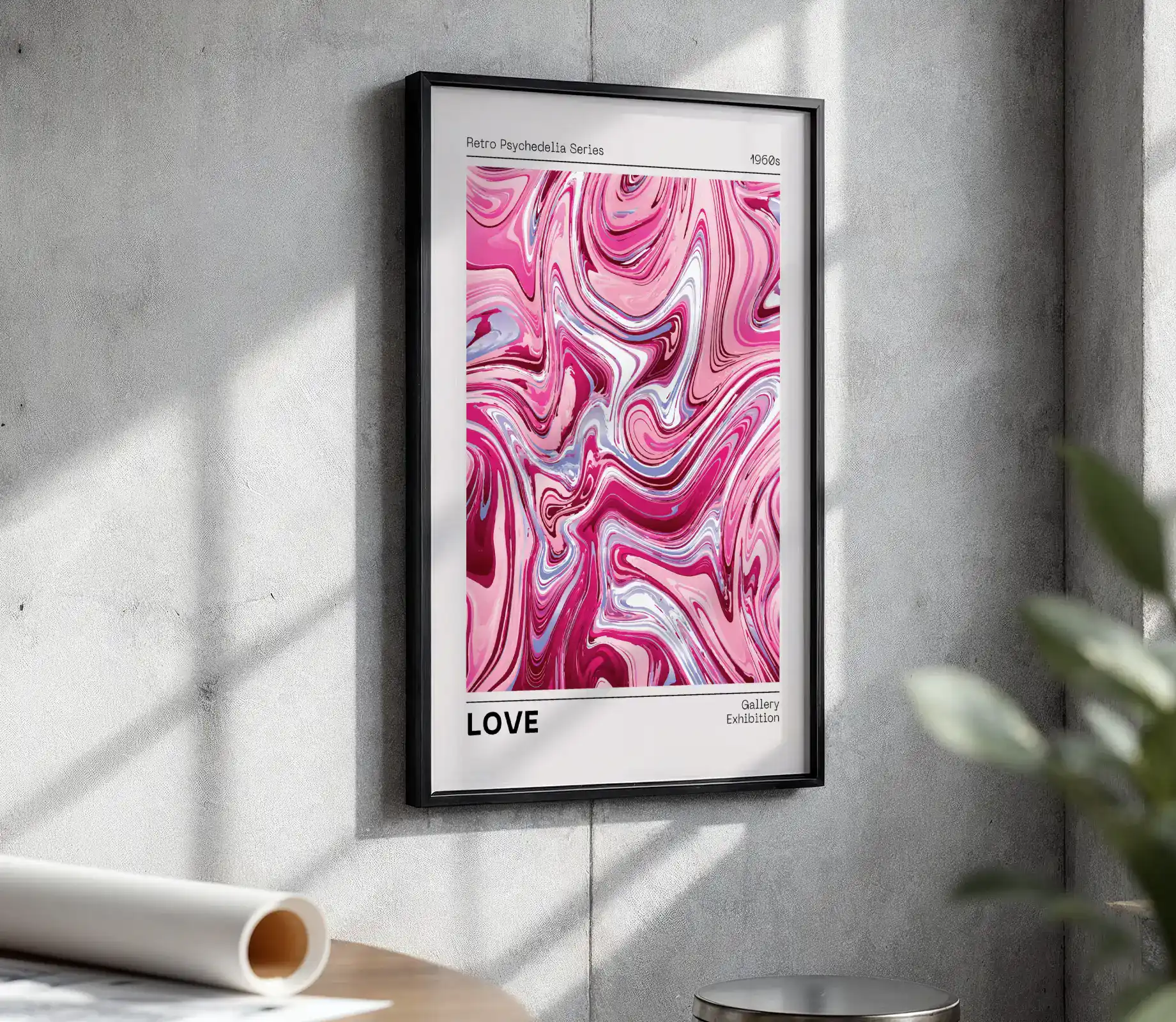 Love Psikedelik Seri Dekoratif Tablo - Görsel 4