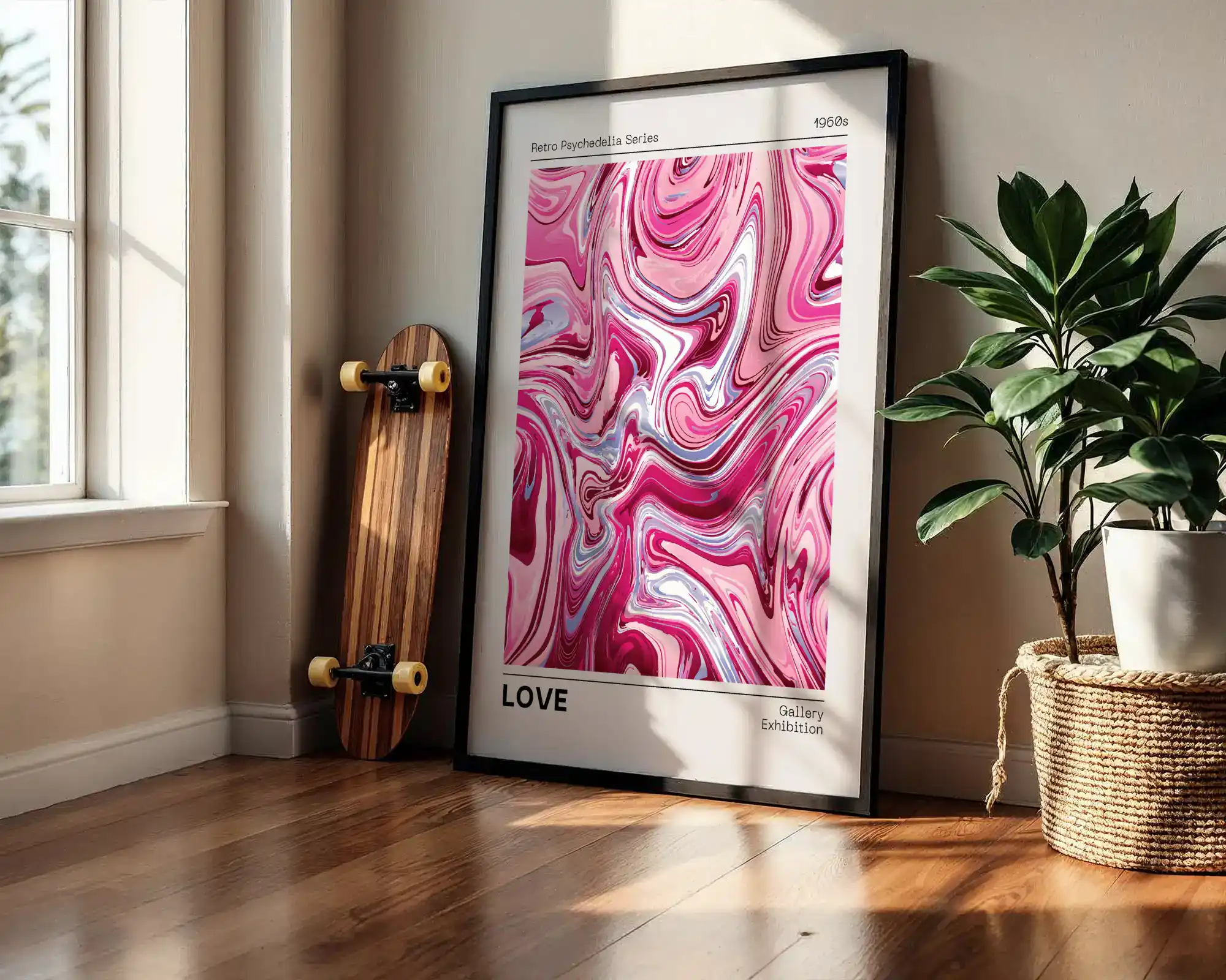 Love Psikedelik Seri Dekoratif Tablo - Görsel 2