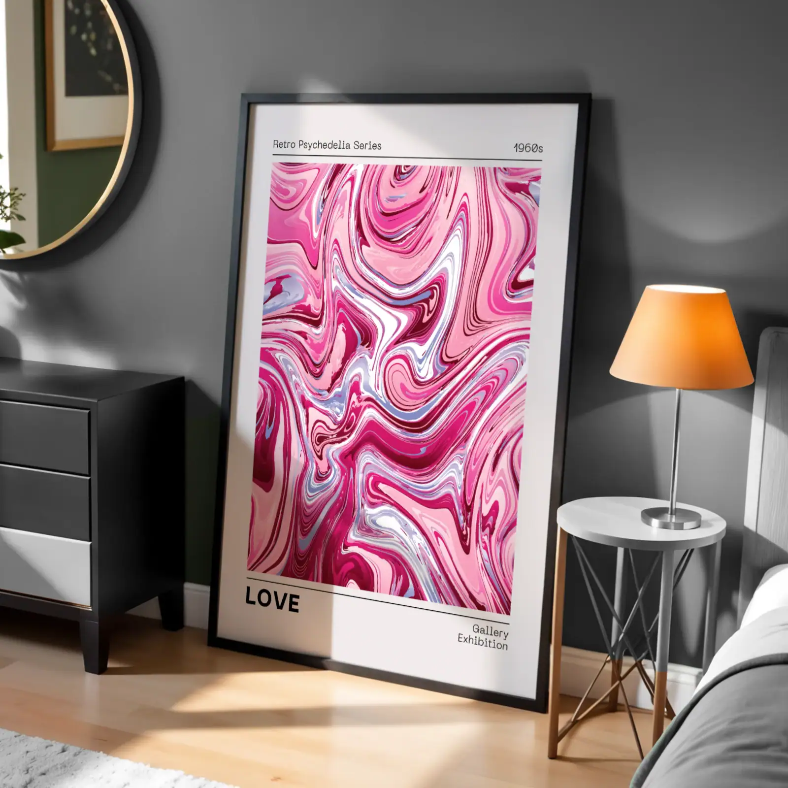 Love Psikedelik Seri Dekoratif Tablo