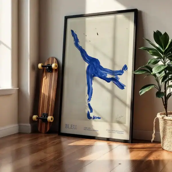 Alternative view of Mavi Dans Akışın İzleri Dekoratif Tablo
