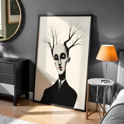 Maximalist İnsan Ağaç Detay Dekoratif Tablo