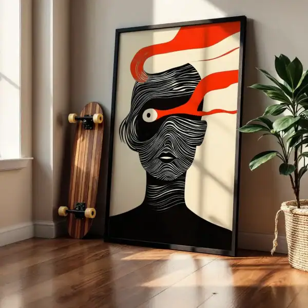 Alternative view of Maximalist Kontur Detay Göz Dekoratif Tablo