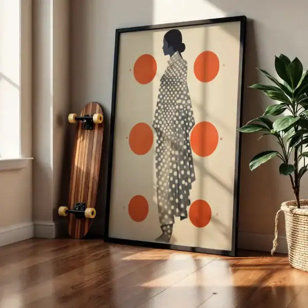 Alternative view of Noktalar Zarif Hareket Dekoratif Tablo