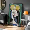 Picasso Soyut Portre Dekoratif Tablo