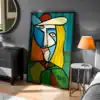 Picasso Tarzı Kadın Portresi Dekoratif Tablo
