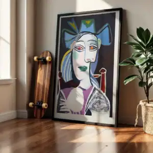 Alternative view of Picasso Tarzı Kadın Portresi Dinamik Tasarım Dekoratif Tablo