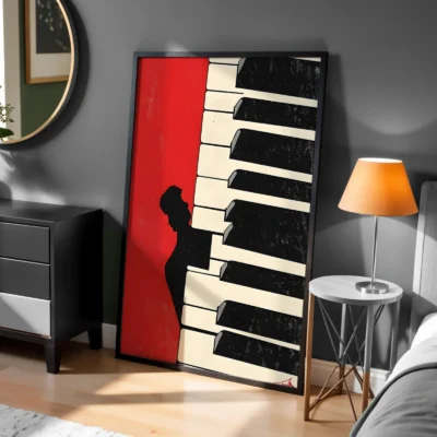 Piyano Müzik Dekoratif Tablo