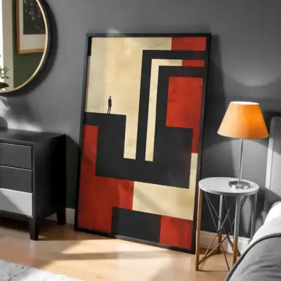 Piyanoya Adanmış Soyut Müzik Dekoratif Tablo