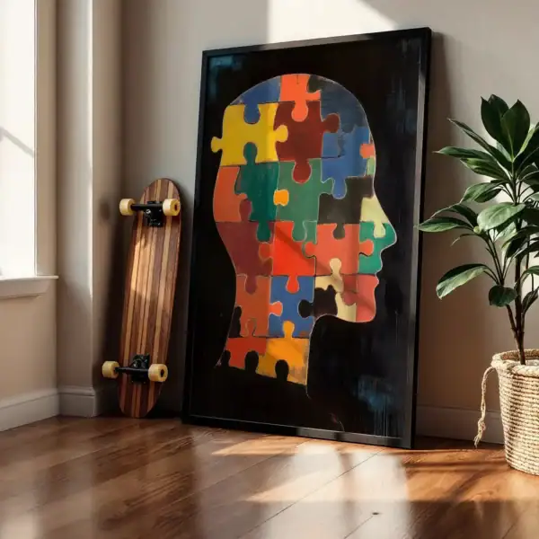 Alternative view of Puzzle İnsan Dekoratif Tablo