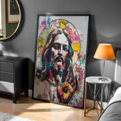 Renkli Figür Sonsuzluk Dekoratif Tablo