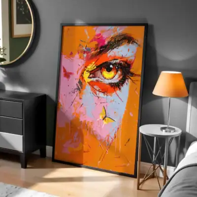 Renkli Göz Dekoratif Tablo