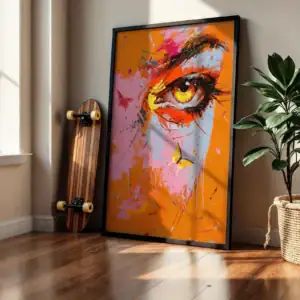 Alternative view of Renkli Göz Dekoratif Tablo