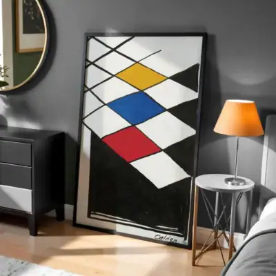 Renkli Kareler Modern ve Minimalist Tasarım Dekoratif Tablo