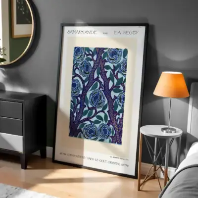 Samarkand Çiçekleri Dekoratif Tablo