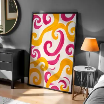 Serbest Yaratım, Renkli Yansımalar Dekoratif Tablo