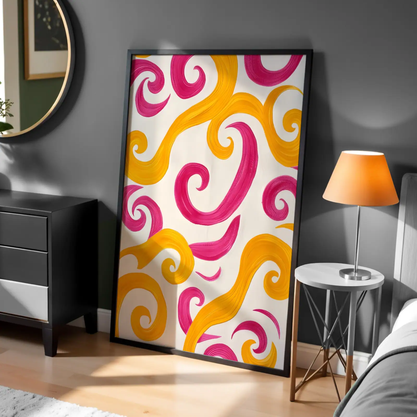 Serbest Yaratım, Renkli Yansımalar Dekoratif Tablo