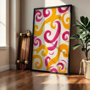 Alternative view of Serbest Yaratım, Renkli Yansımalar Dekoratif Tablo