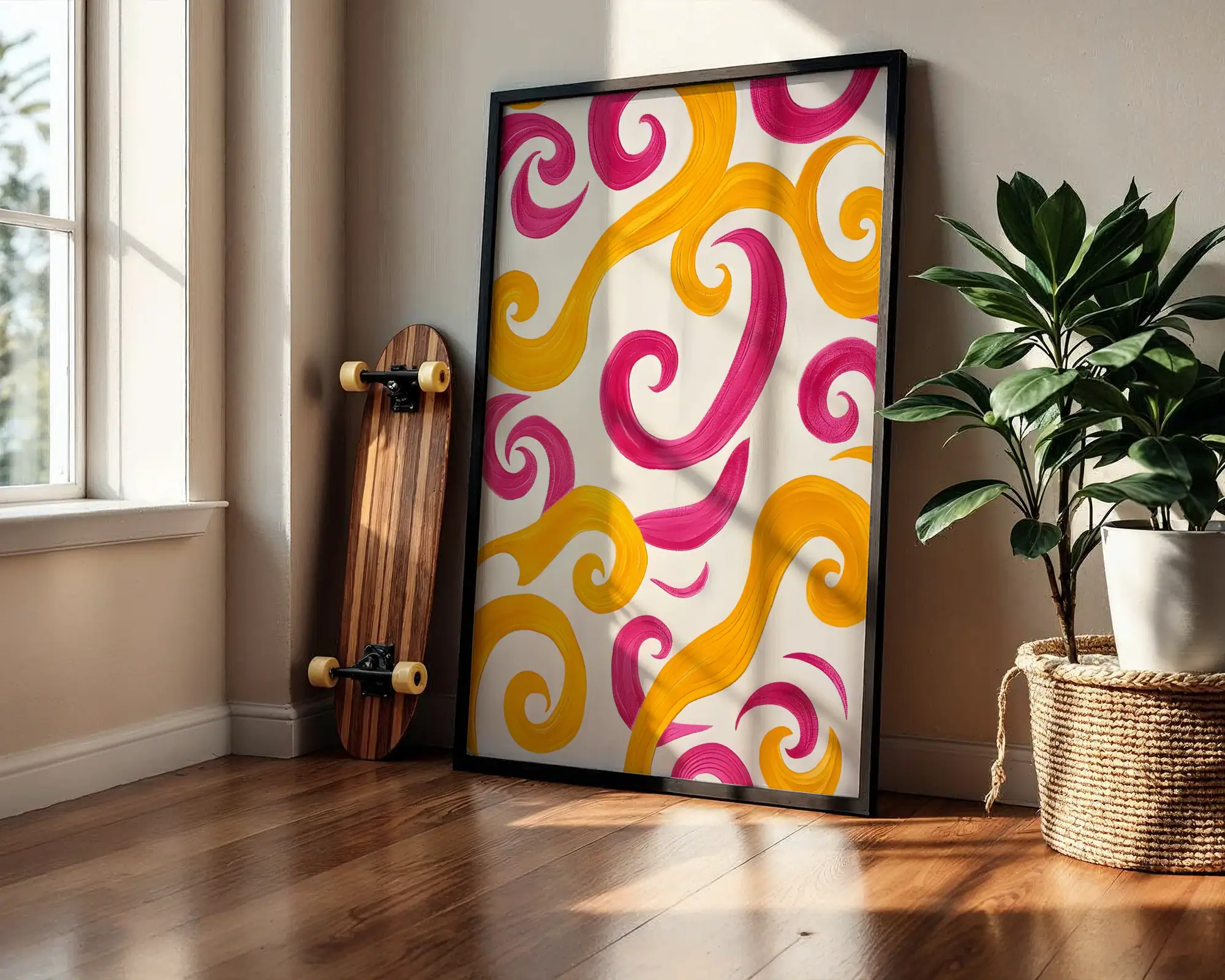 Serbest Yaratım, Renkli Yansımalar Dekoratif Tablo - Görsel 2