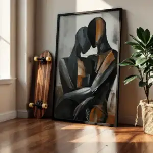 Alternative view of Siyah Çift Dekoratif Tablo