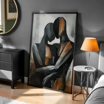Siyah Çift Dekoratif Tablo