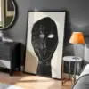 Siyah Yüz Dekoratif Tablo