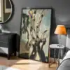 Soyut Ağaç Formu Doğanın Dansı Dekoratif Tablo