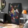 Soyut El Sanatı Renkli Desenler Dekoratif Tablo