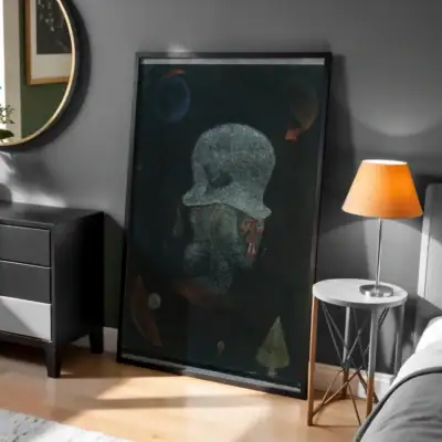 Soyut İnsan Portresi Detaylar Dekoratif Tablo