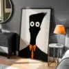 Soyut İnsan Silüeti Yüzey Deseni Dekoratif Tablo