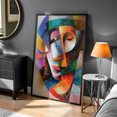 Soyut Yüz Modern Minimalist Dekoratif Tablo