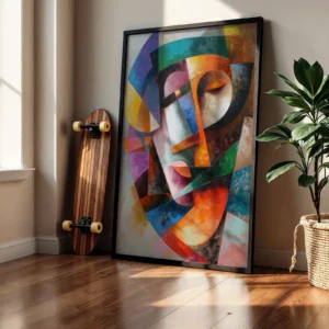 Alternative view of Soyut Yüz Modern Minimalist Dekoratif Tablo