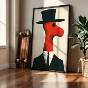 Alternative view of Takım Elbise Başlık Dekoratif Tablo