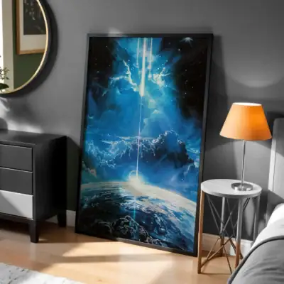 Uzay ve Işık Dekoratif Tablo