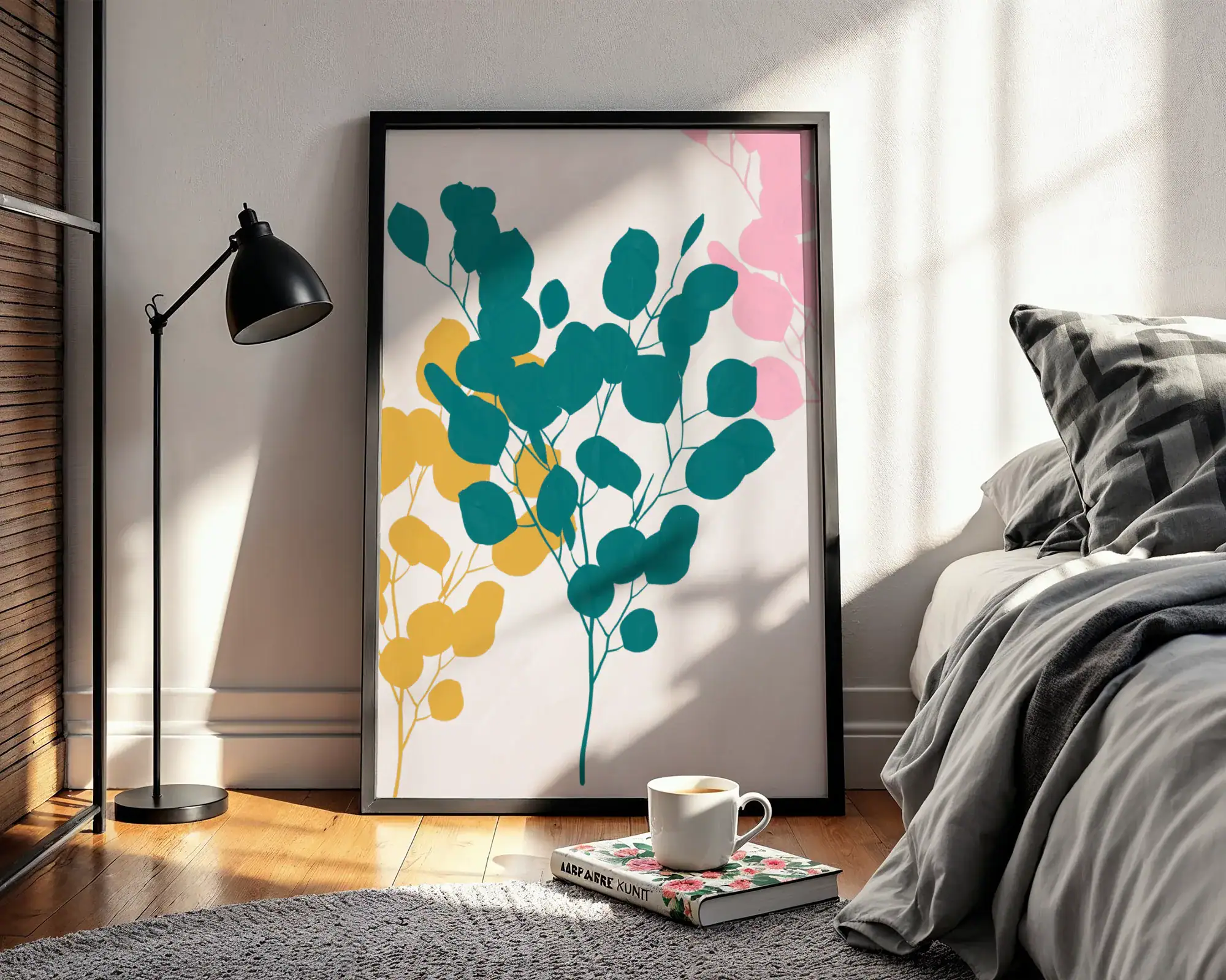 Yaprak Deseni Doğanın Zarif Detaylarıyla Boho Dekoratif Tablo - Görsel 2