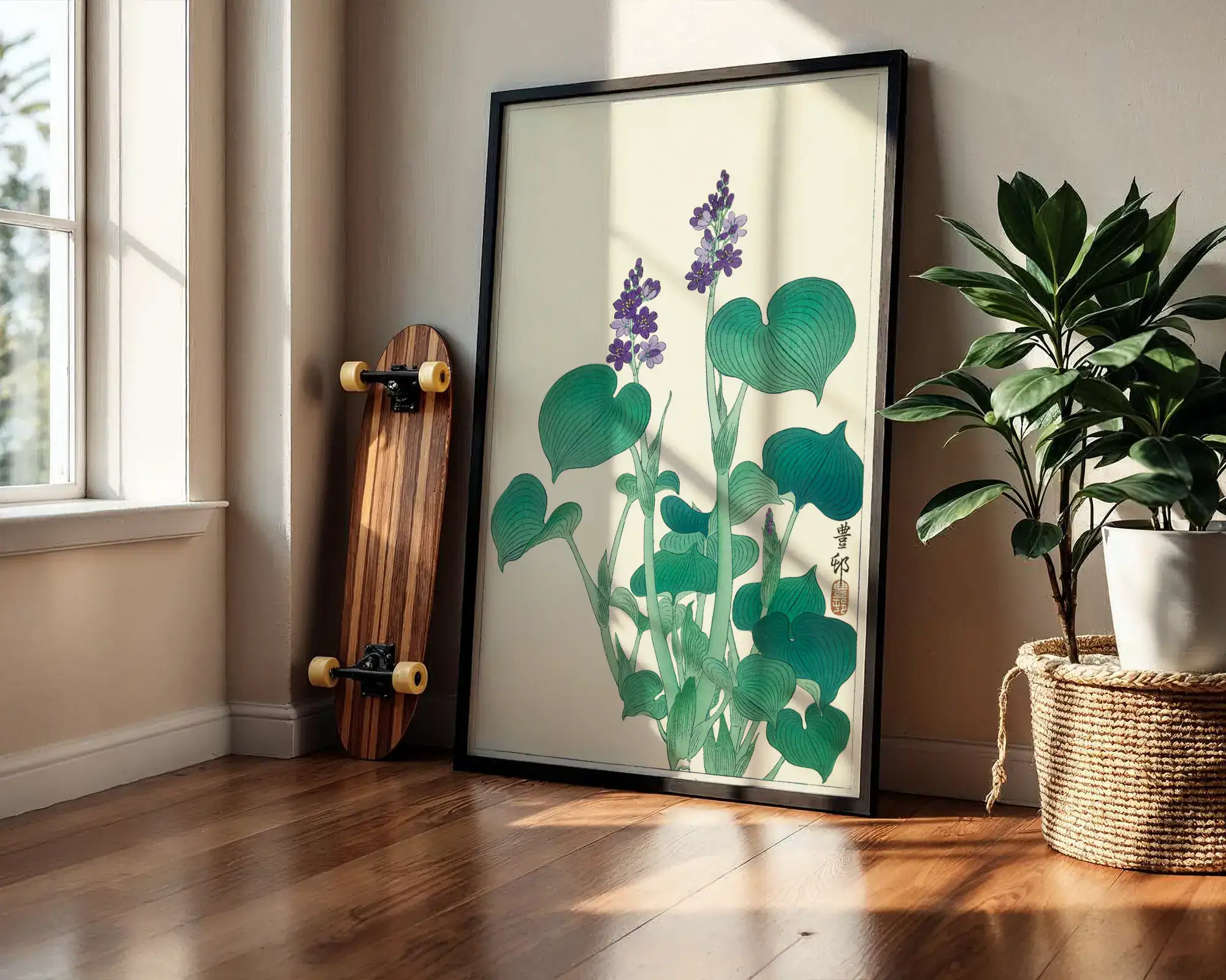 Yaprak Deseni Doğanın Zarif Detaylarıyla Boho Dekoratif Tablo - Görsel 4