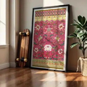 Alternative view of Yeşil Çiçekler Zarif Tasarım Dekoratif Tablo