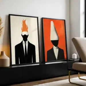 2'li Set | Farklı Kafa Dekoratif Tablolar