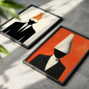 Alternative view of 2'li Set | Farklı Kafa Dekoratif Tablolar