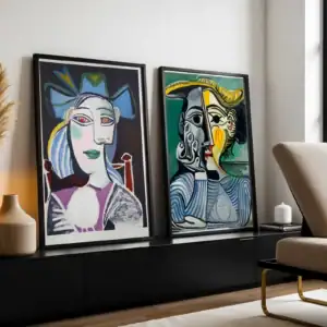 2'li Set | Sanatsal Figür Dekoratif Tablolar