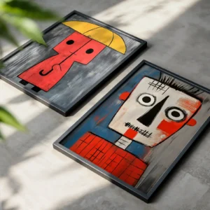 Alternative view of 2'li Set | Figür Dekoratif Tablolar